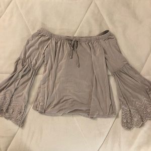 American Eagle off the should top.